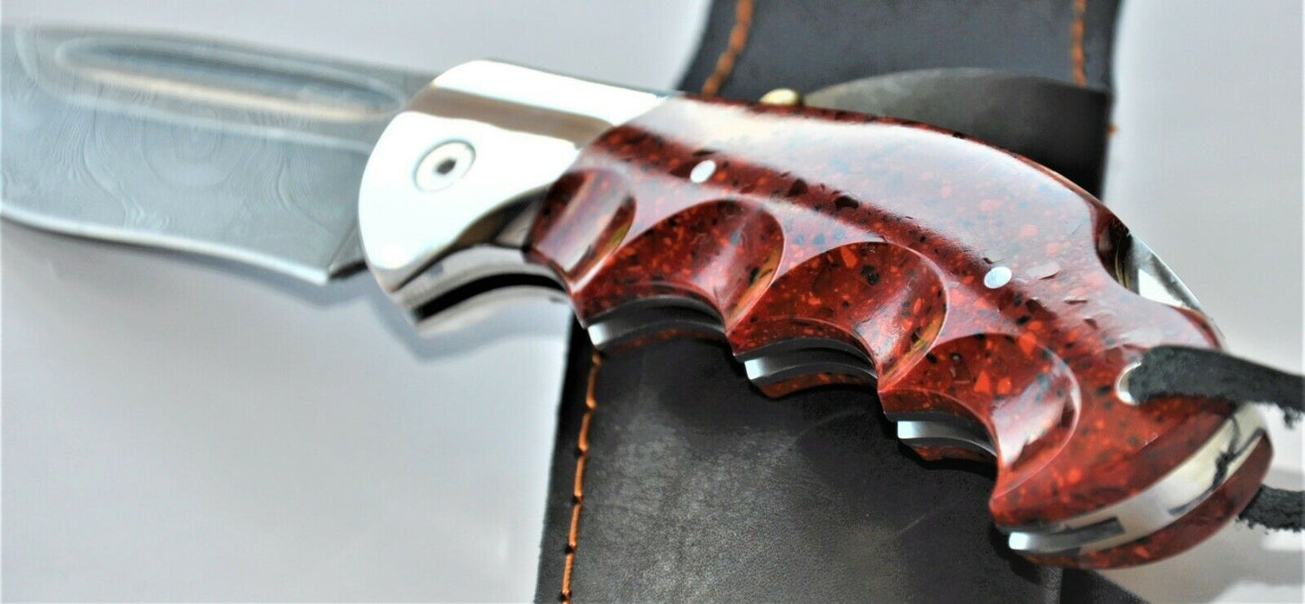 Nazarov Knives Russland Damast Stahl Outdoor Klappmesser Handarbeit