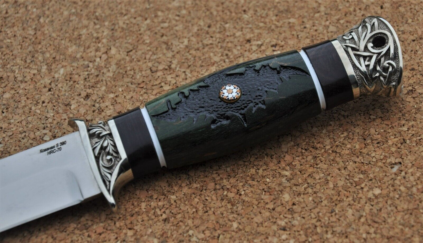 S390 Stahl ROSTFREI Outdoor Messer Nazarov Knives Handarbeit HRC70 Лидер