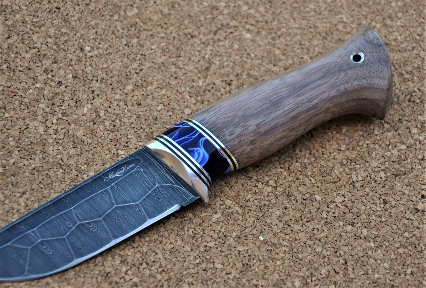 Damaszener Stahl Outdoor Jagd Damast Messer Nazarov Knives Handarbeit HRC62