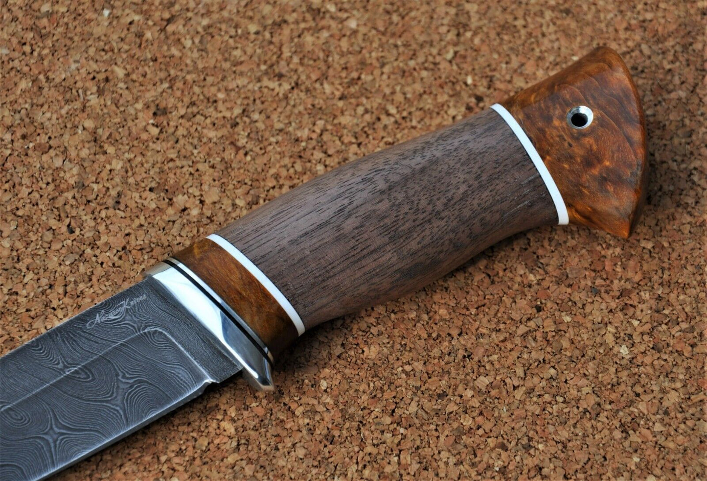 Damaszener Stahl Outdoor Jagd Damast Messer Nazarov Knives Handarbeit HRC62