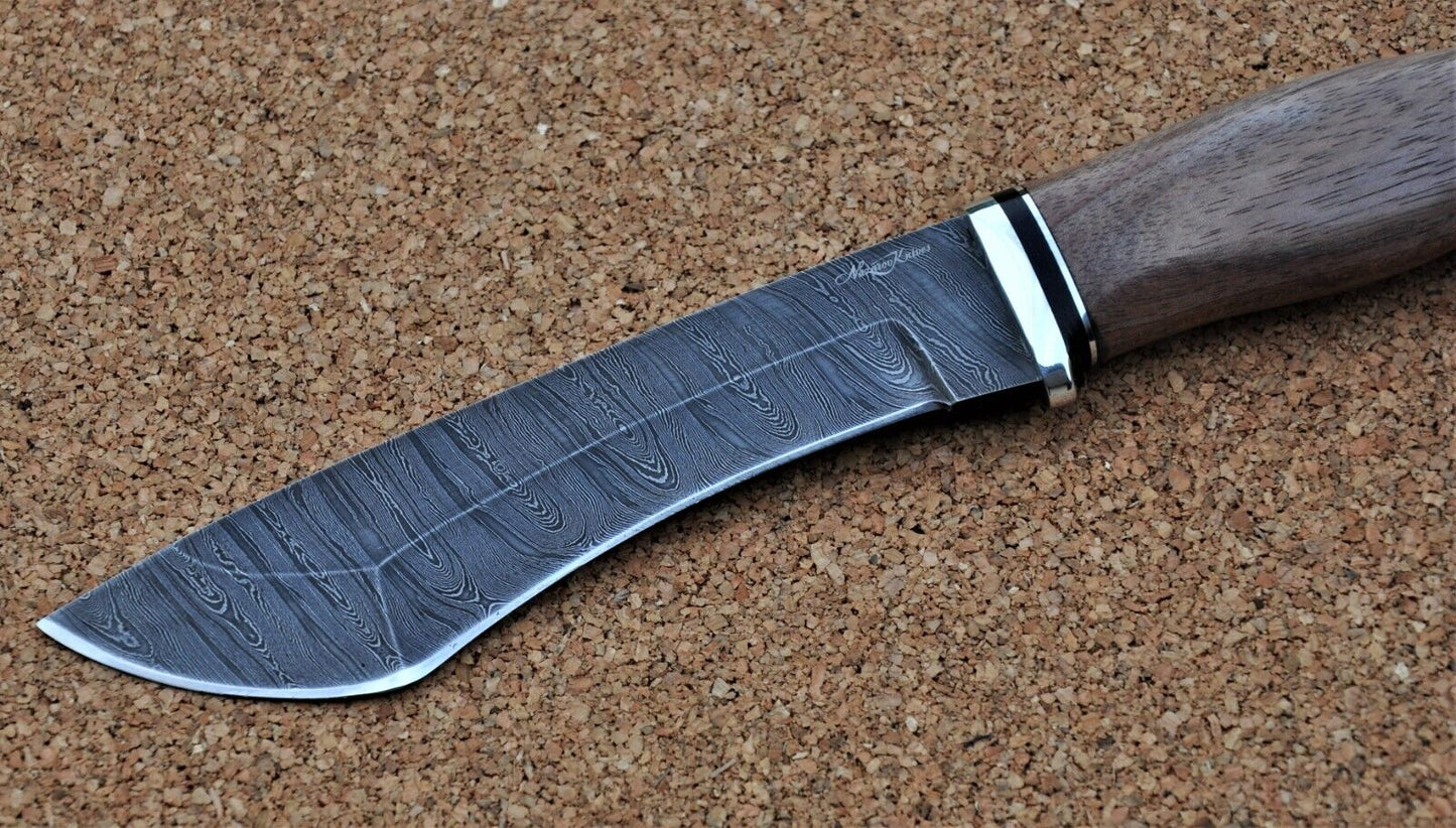 Damaszener Stahl Outdoor Jagd Damast Messer Nazarov Knives Handarbeit HRC62