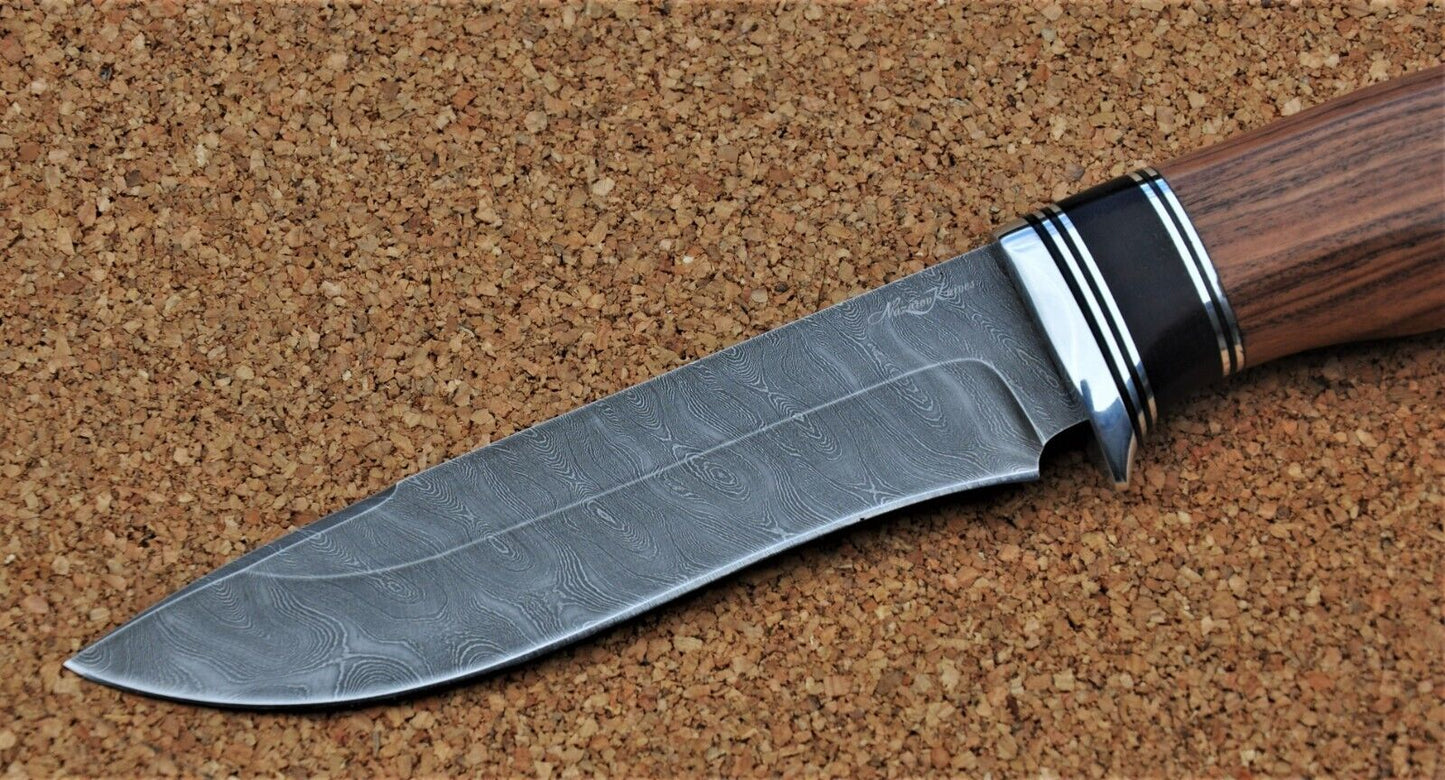 Damaszener Stahl Outdoor Jagdmesser Nazarov Knives Handarbeit