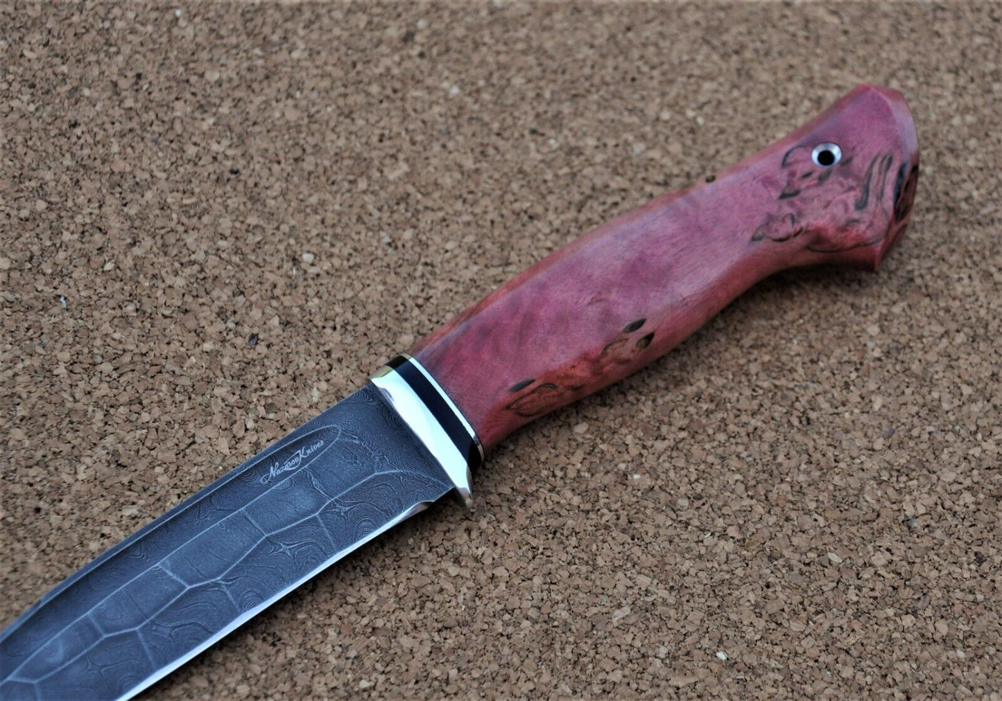 Damaszener Stahl Outdoor Jagd Damast Messer Nazarov Knives Handarbeit HRC62