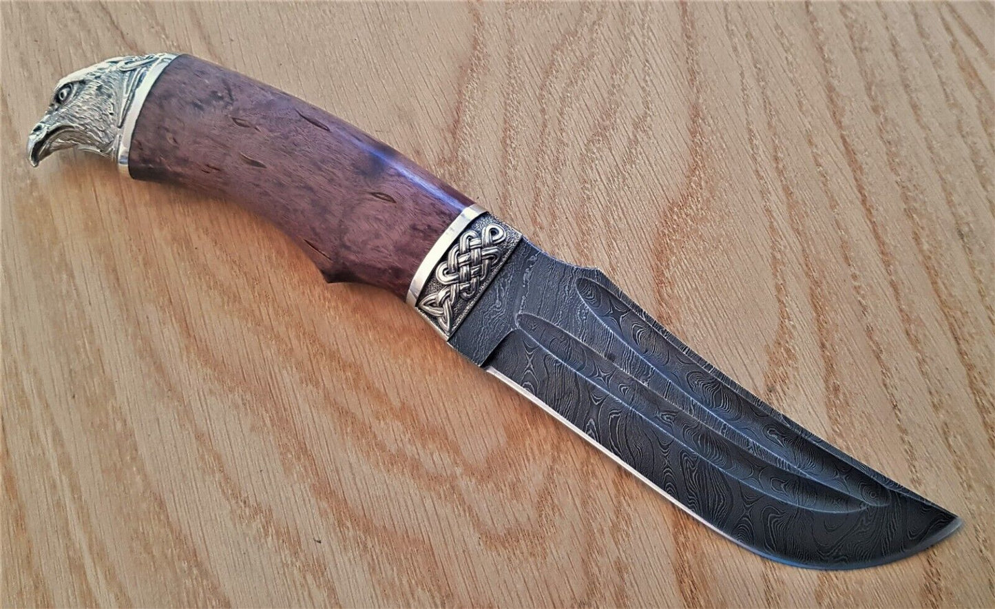 Damaszener Stahl Outdoor Damast Messer Nazarov Knives Handarbeit HRC62 Коршун