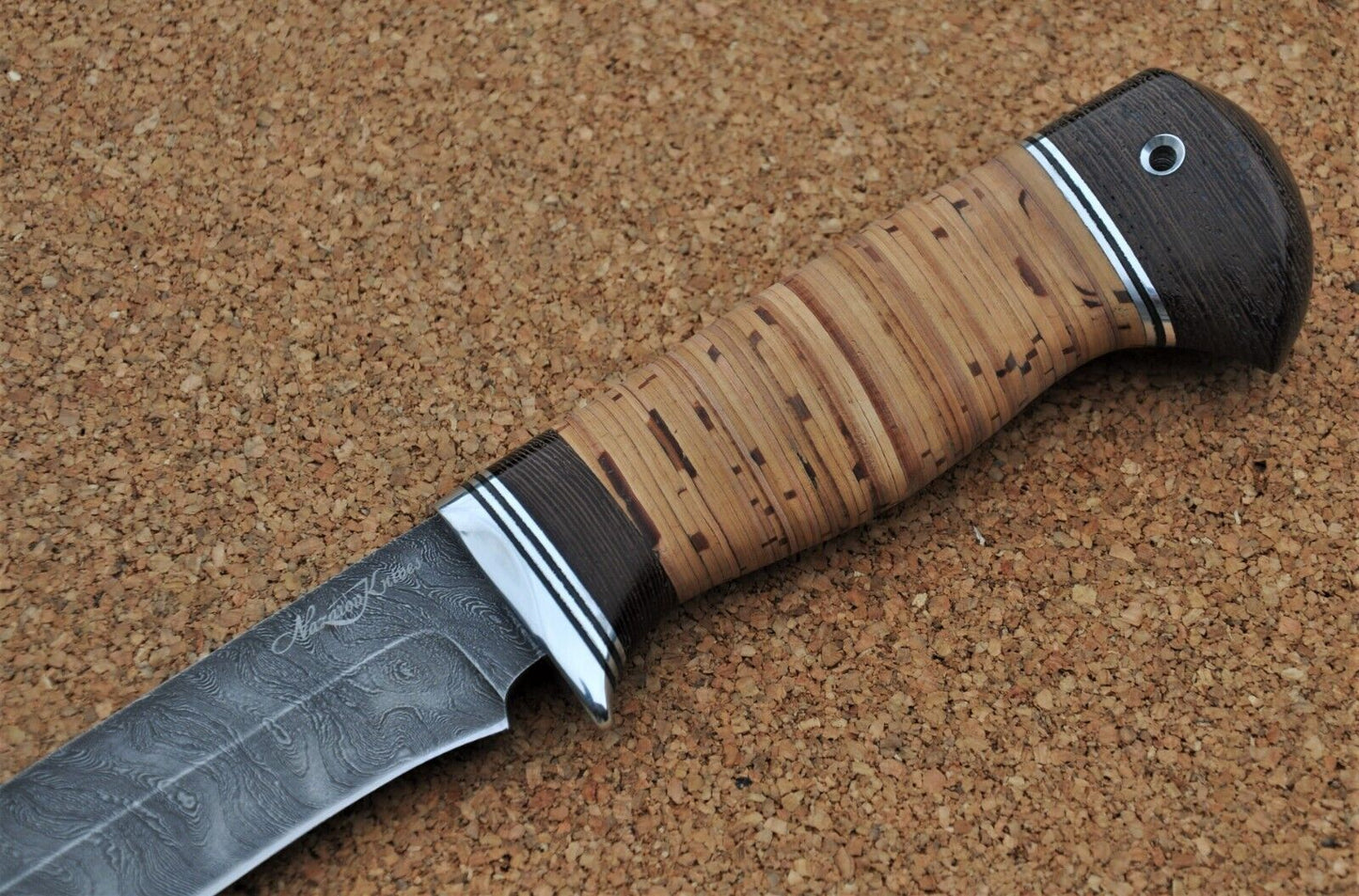 Damaszener Stahl Outdoor Jagdmesser Nazarov Knives Handarbeit