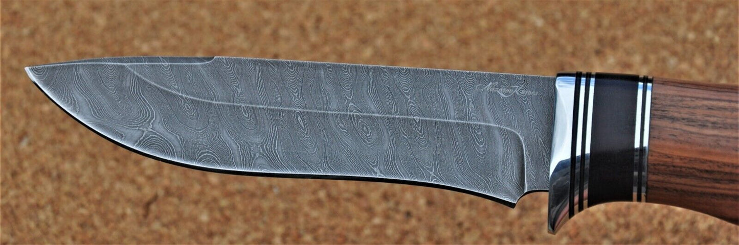Damaszener Stahl Outdoor Jagdmesser Nazarov Knives Handarbeit