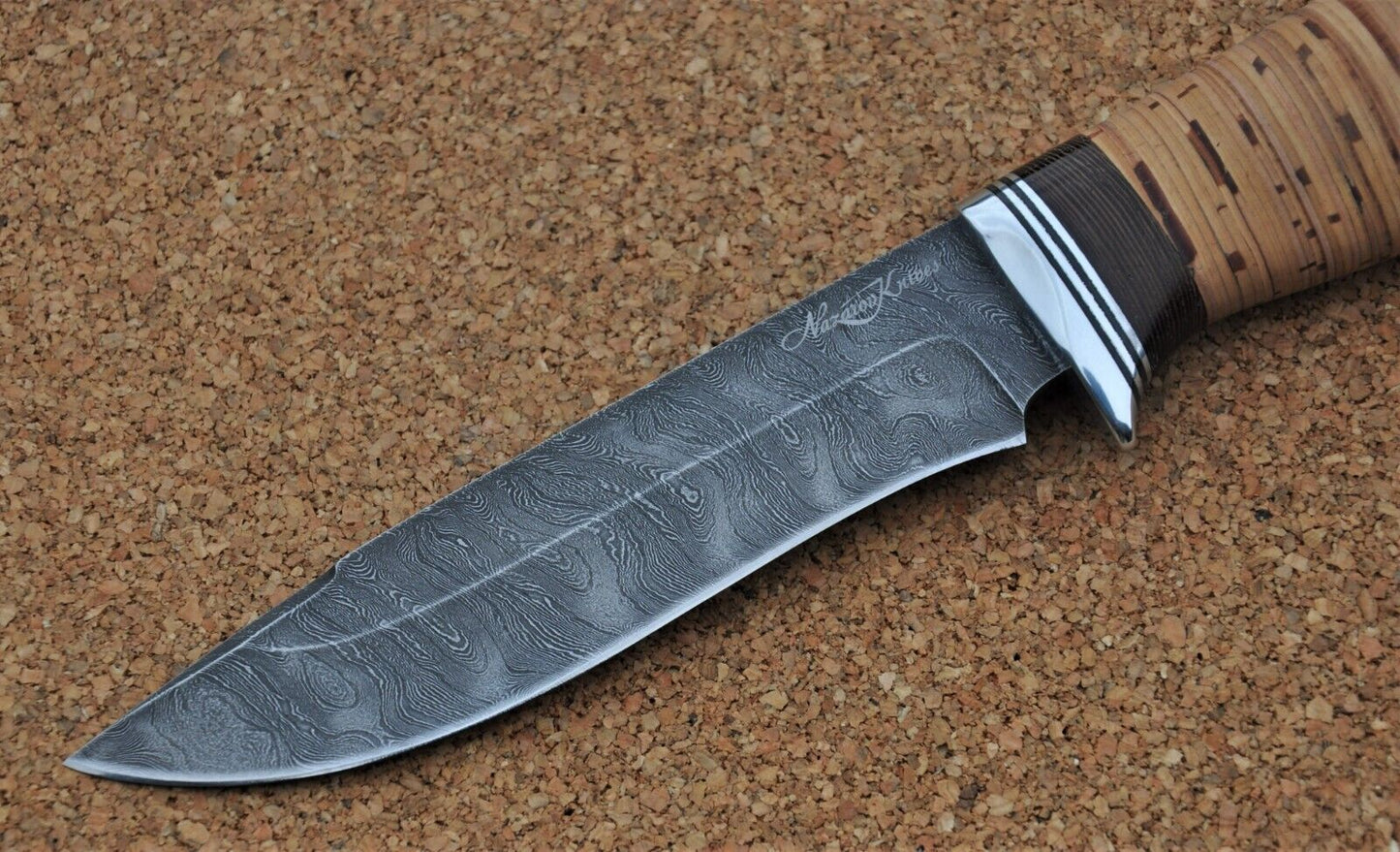 Damaszener Stahl Outdoor Jagdmesser Nazarov Knives Handarbeit