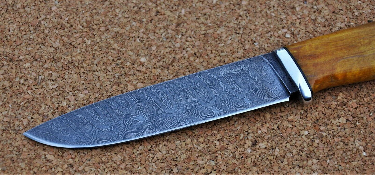 Damaszener Stahl Outdoor Damast Messer Nazarov Knives Handarbeit HRC62 Пантера