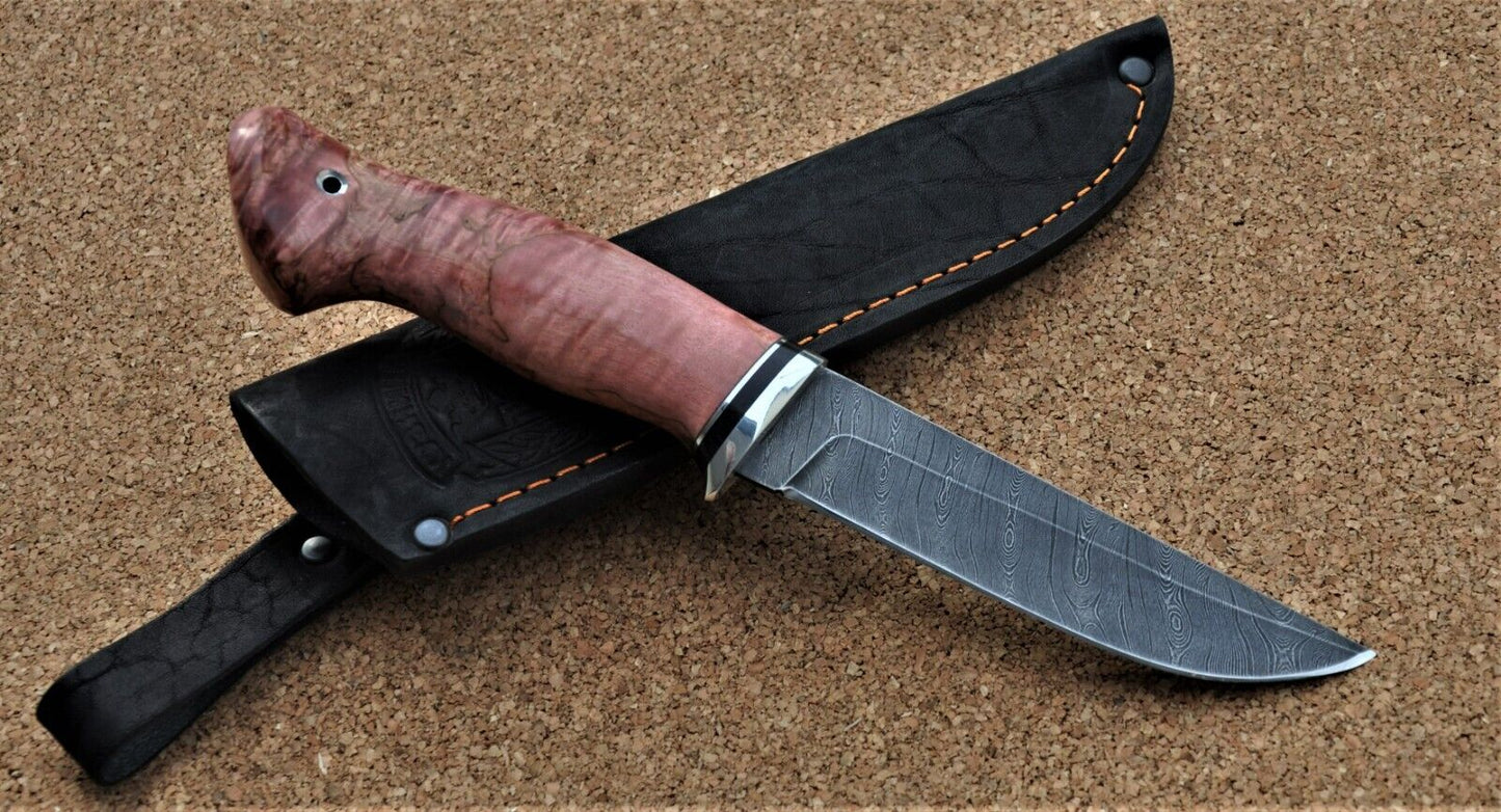 Damaszener Stahl Outdoor Jagd Damast Messer Nazarov Knives Handarbeit HRC62