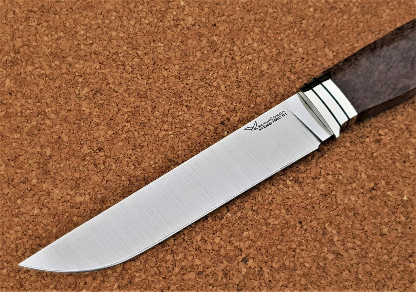 H12MF Stahl Outdoor Jagd Messer Yasniy Sokol Russland Handarbeit HRC 61 Кабан