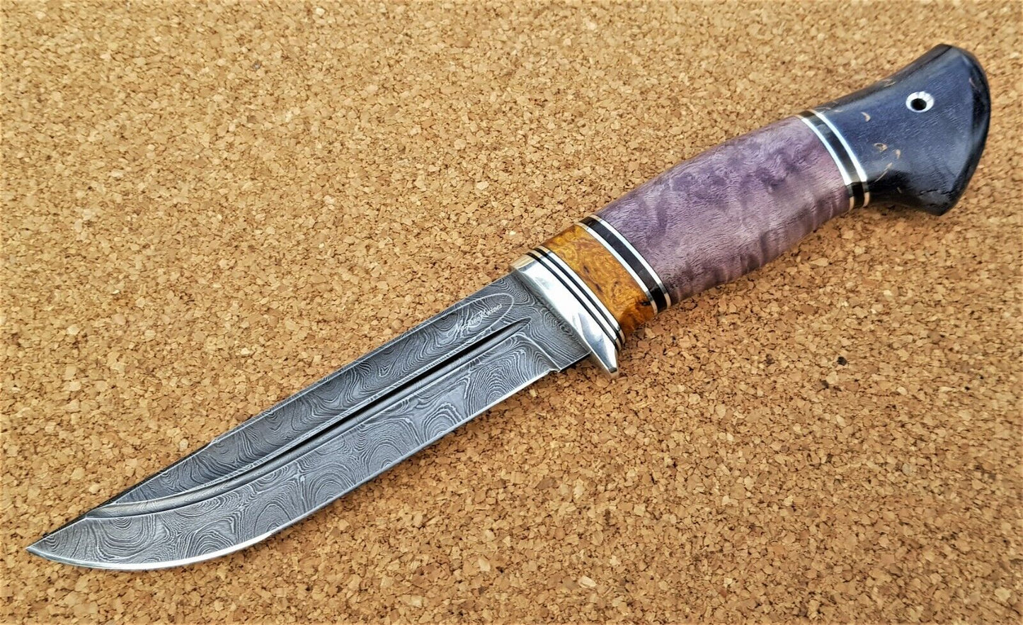 Damaszener Stahl Outdoor Jagd Damast Messer Nazarov Knives Handarbeit HRC62