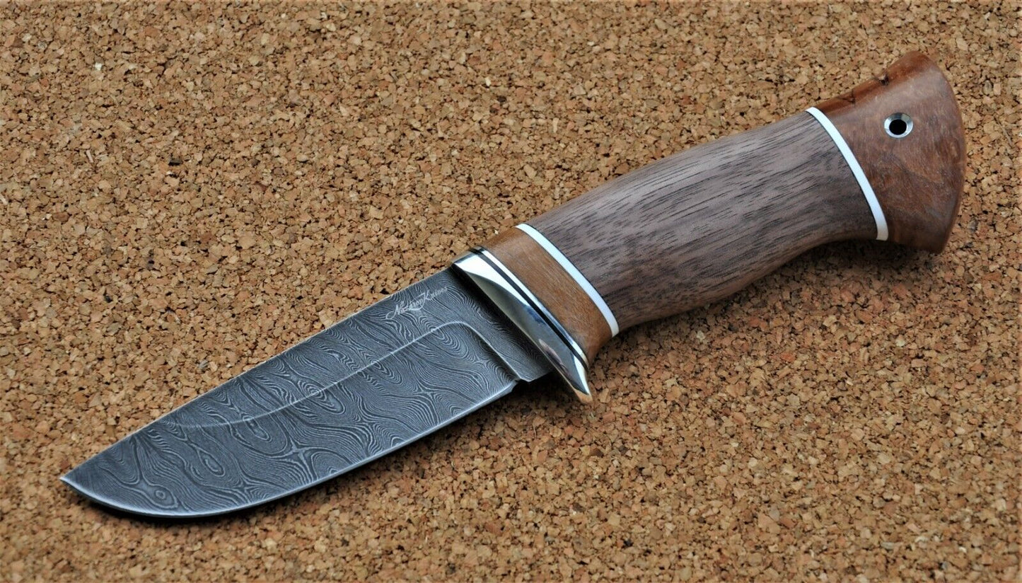 Damaszener Stahl Outdoor Jagd Damast Messer Nazarov Knives Handarbeit HRC62
