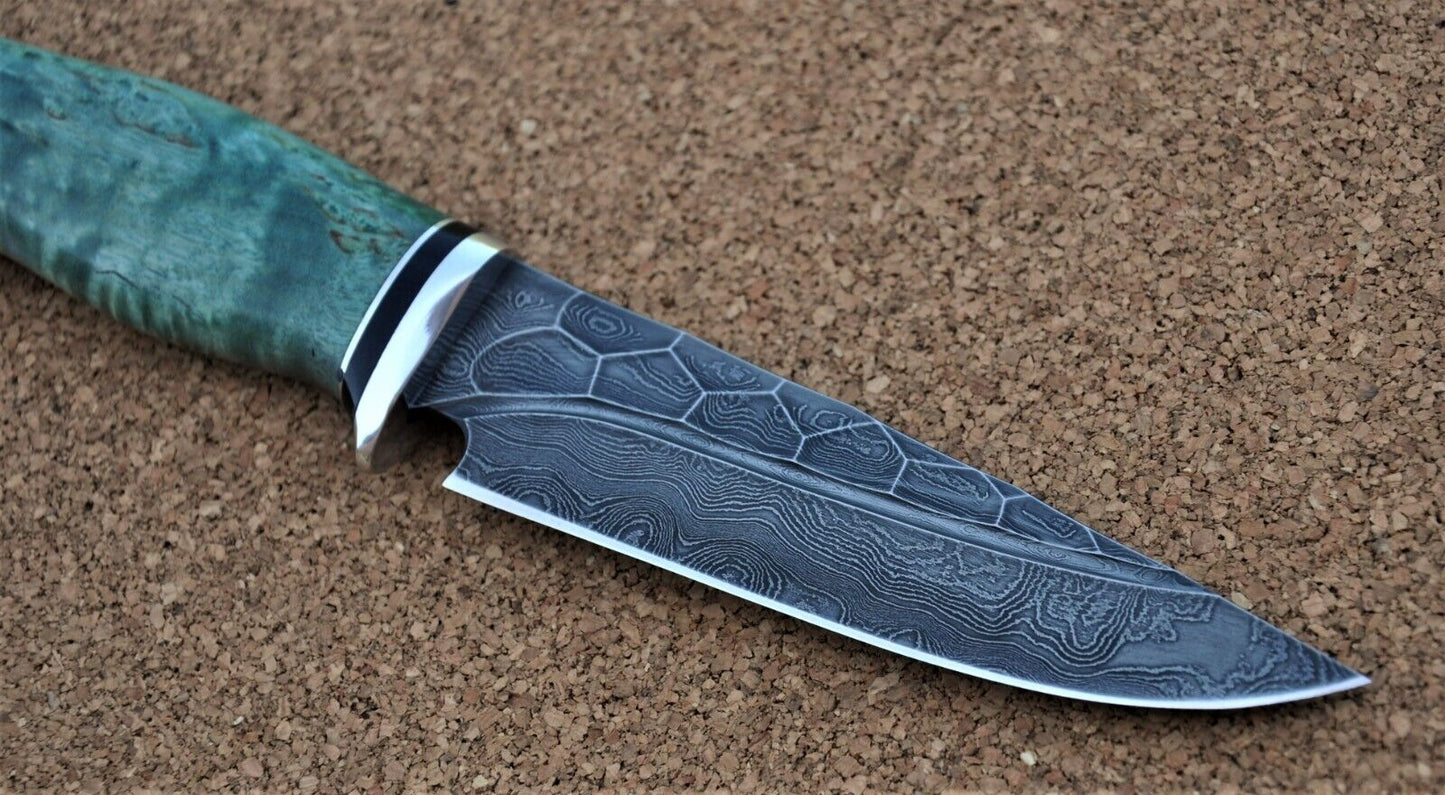 Damaszener Stahl Outdoor Jagd Damast Messer Nazarov Knives Handarbeit HRC62