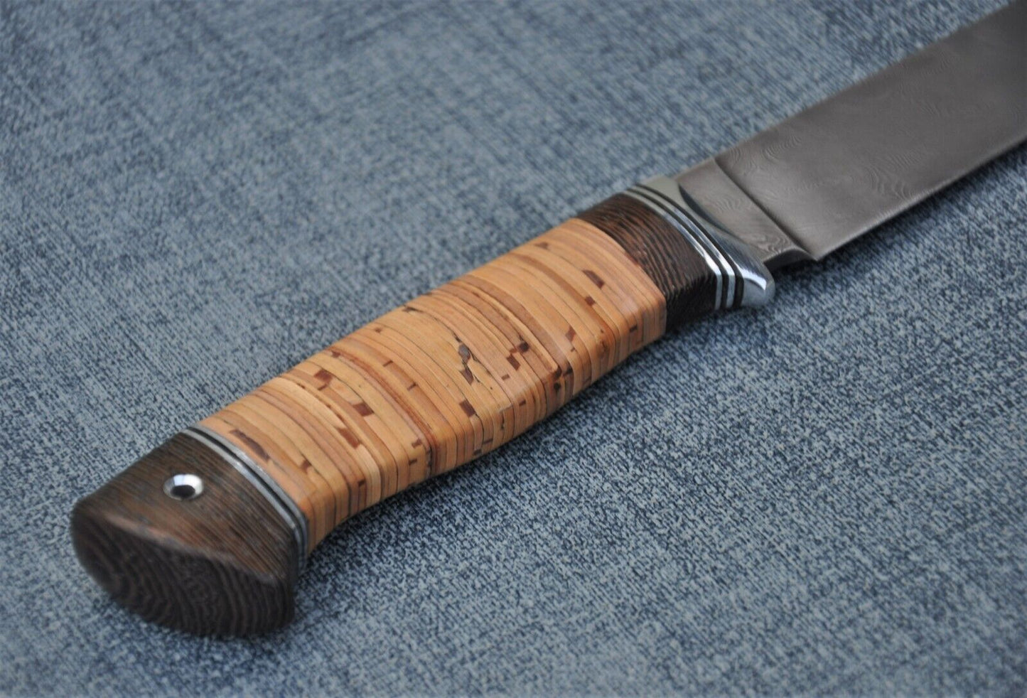 Damast Damaszener Stahl OutdoorMesser Nazarov Knives Handarbeit HRC62 Засапожн