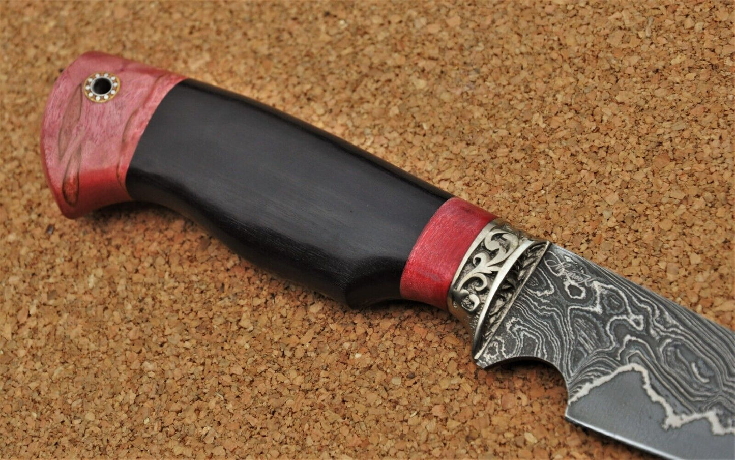 Nazarov Knives Russland Damaszener Stahl Outdoor Jagd Messer Handarbeit HRC62