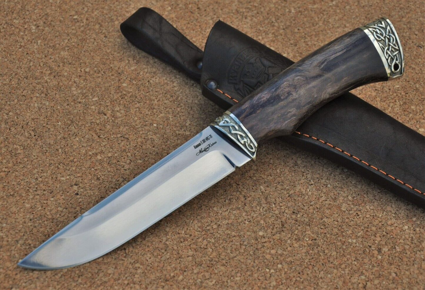 S390 Stahl ROSTFREI Outdoor Messer Nazarov Knives Handarbeit HRC70 Вепрь