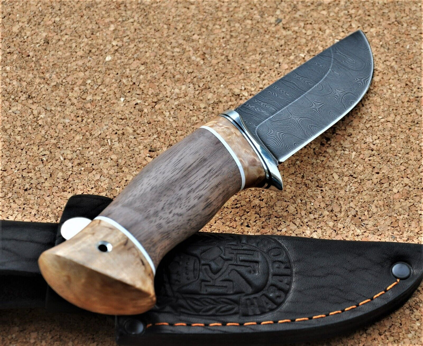 Damaszener Stahl Outdoor Jagd Damast Messer Nazarov Knives Handarbeit HRC62