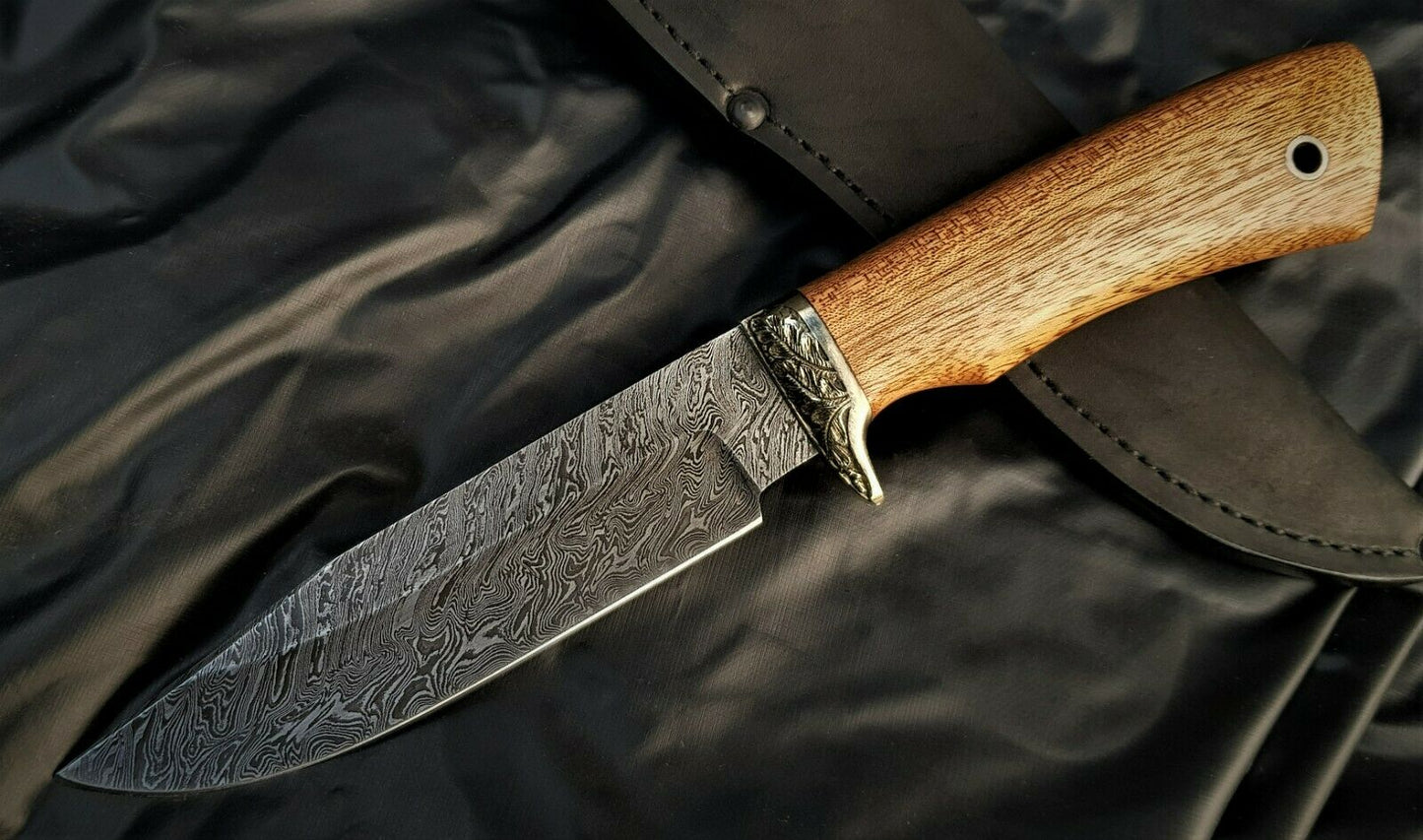 A.Marushin Outdoor Jagd Messer Damaszener Stahl Handarbeit