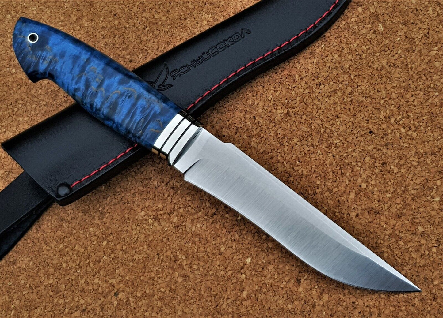 H12MF Stahl Outdoor Jagd Messer Yasniy Sokol Russland Handarbeit HRC 61 Коршун