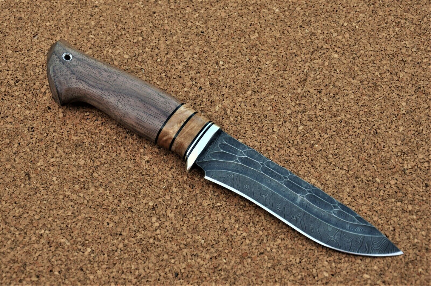 Damaszener Stahl Outdoor Jagd Damast Messer Nazarov Knives Handarbeit HRC62