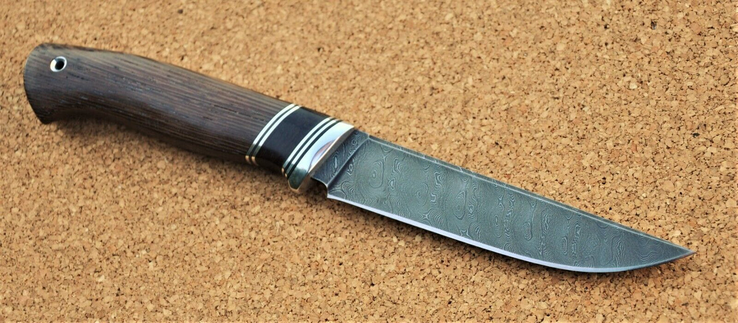 Damaszener Stahl Outdoor Jagdmesser Nazarov Knives Handarbeit