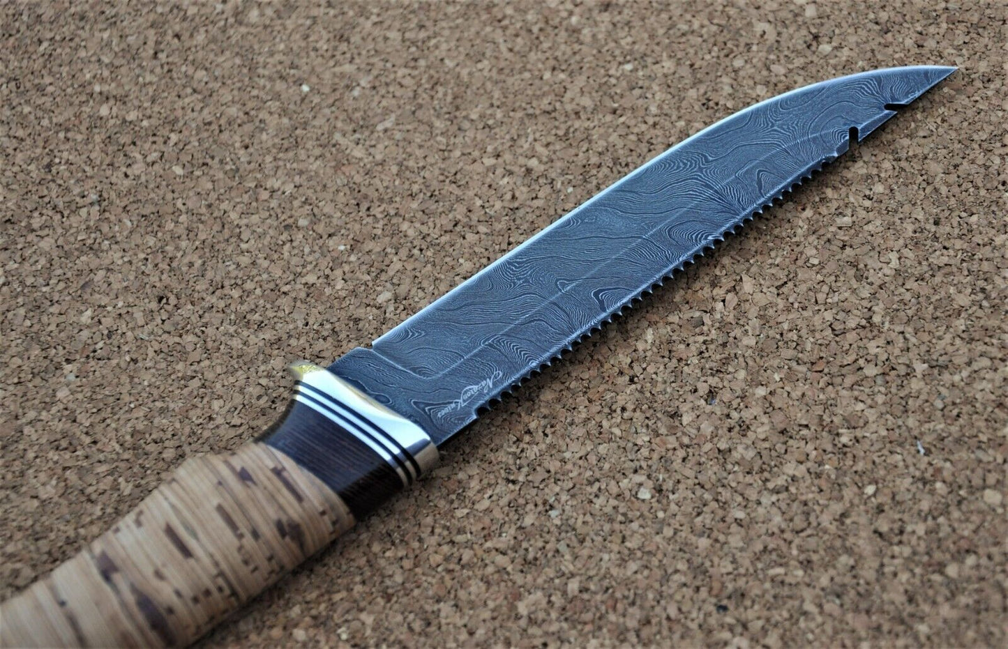 Damast Damaszener Stahl Outdoor Messer Nazarov Knives Handarbeit HRC62 Рыбак