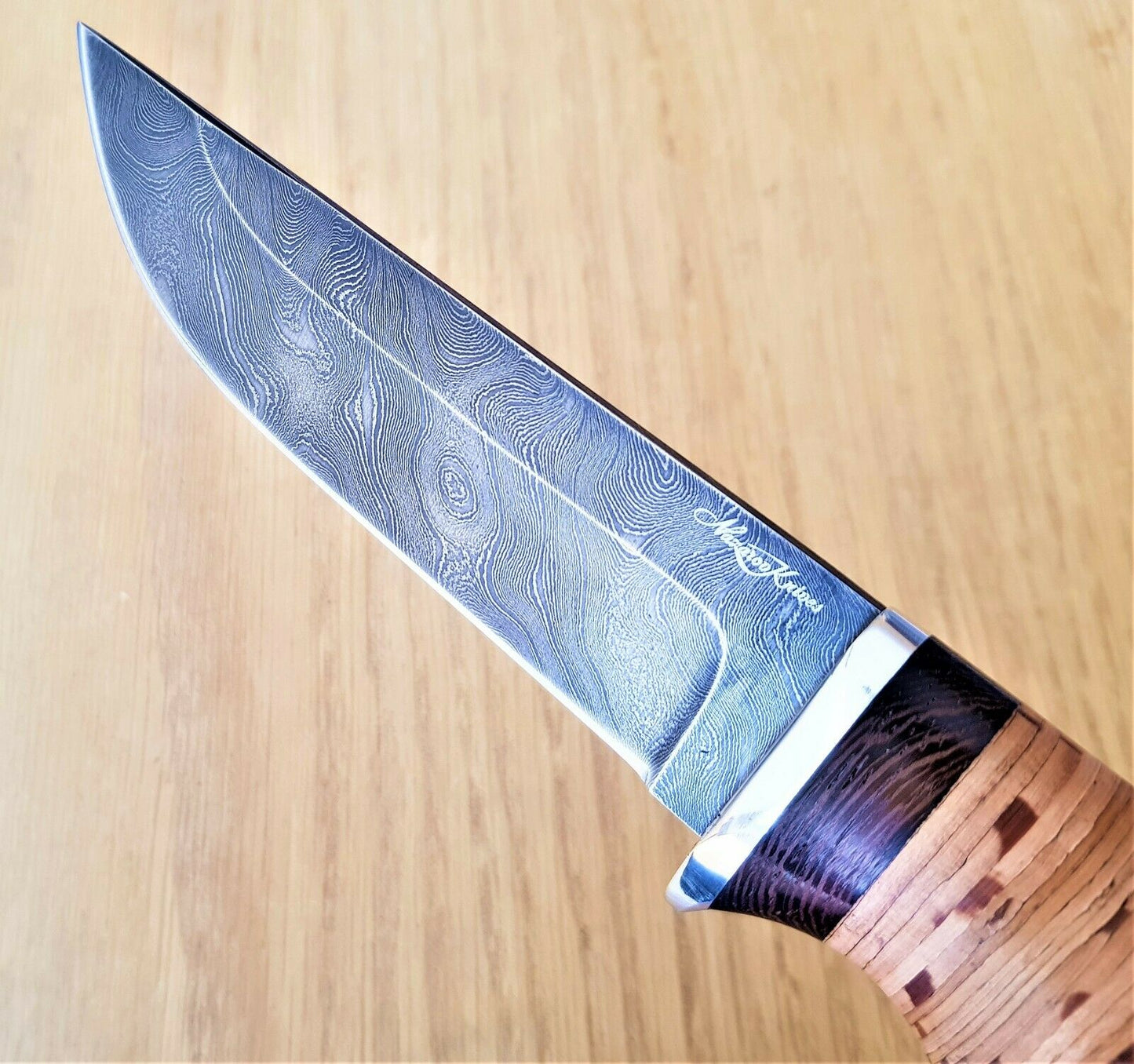 Nazarov Knives Damaszener Stahl Outdoor Jagdmesser