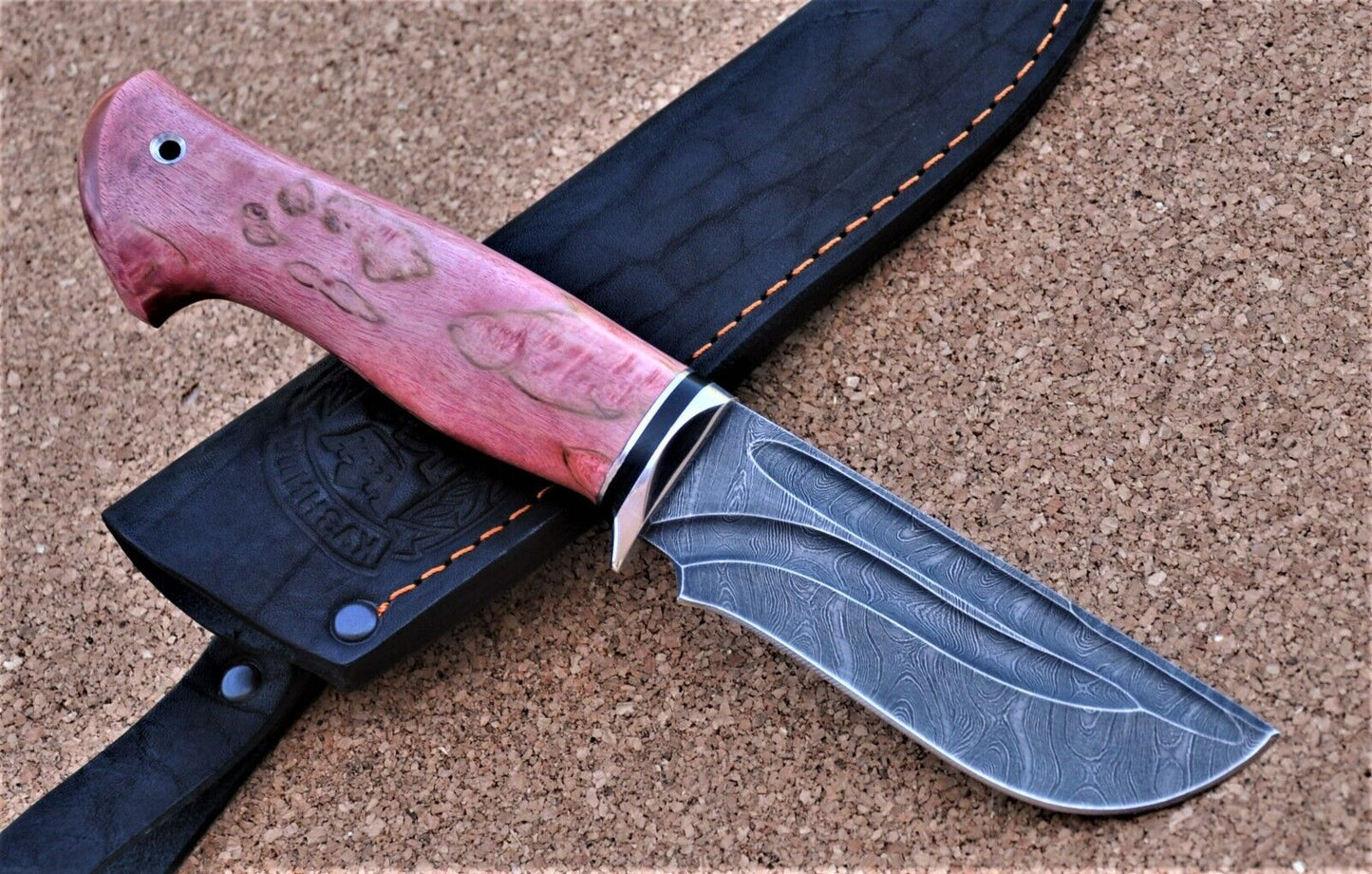 Damaszener Stahl Outdoor Jagd Damast Messer Nazarov Knives Handarbeit HRC62