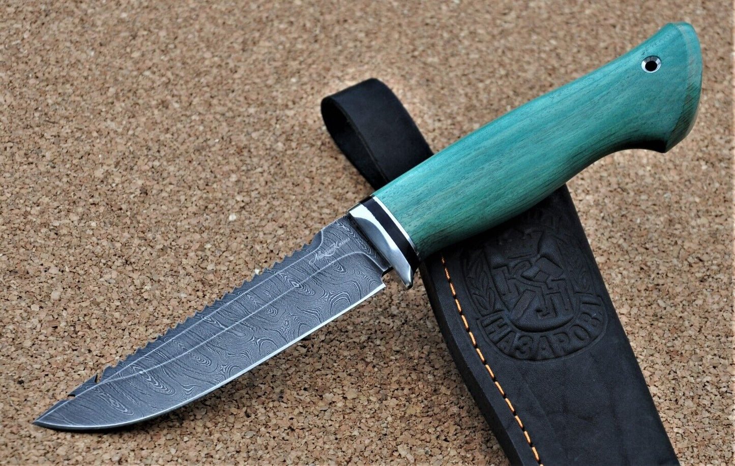 Damaszener Stahl Outdoor Jagd Damast Messer Nazarov Knives Handarbeit HRC62