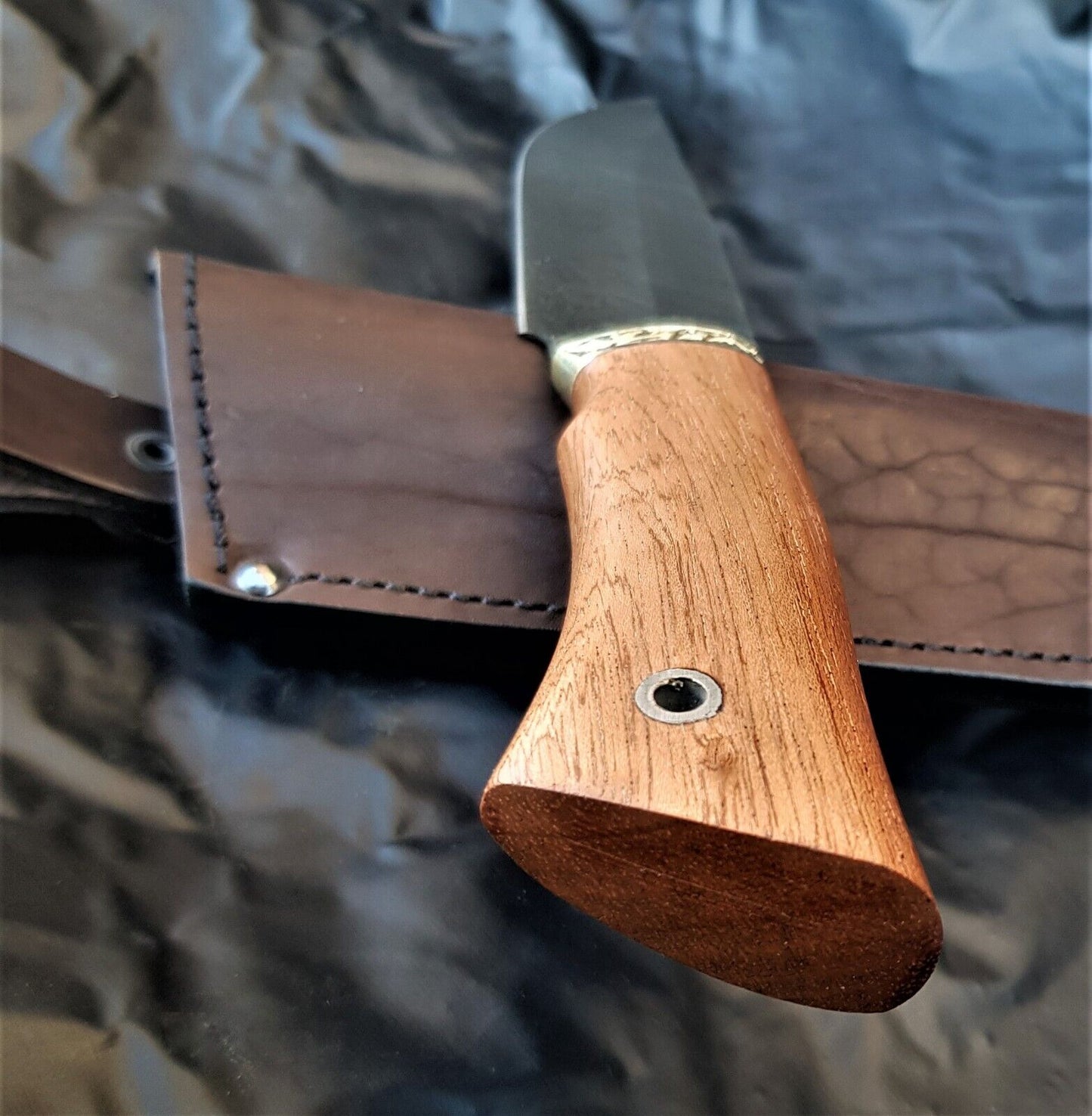 A.Marushin Outdoor Jagdmesser Damaszener Stahl Handarbeit
