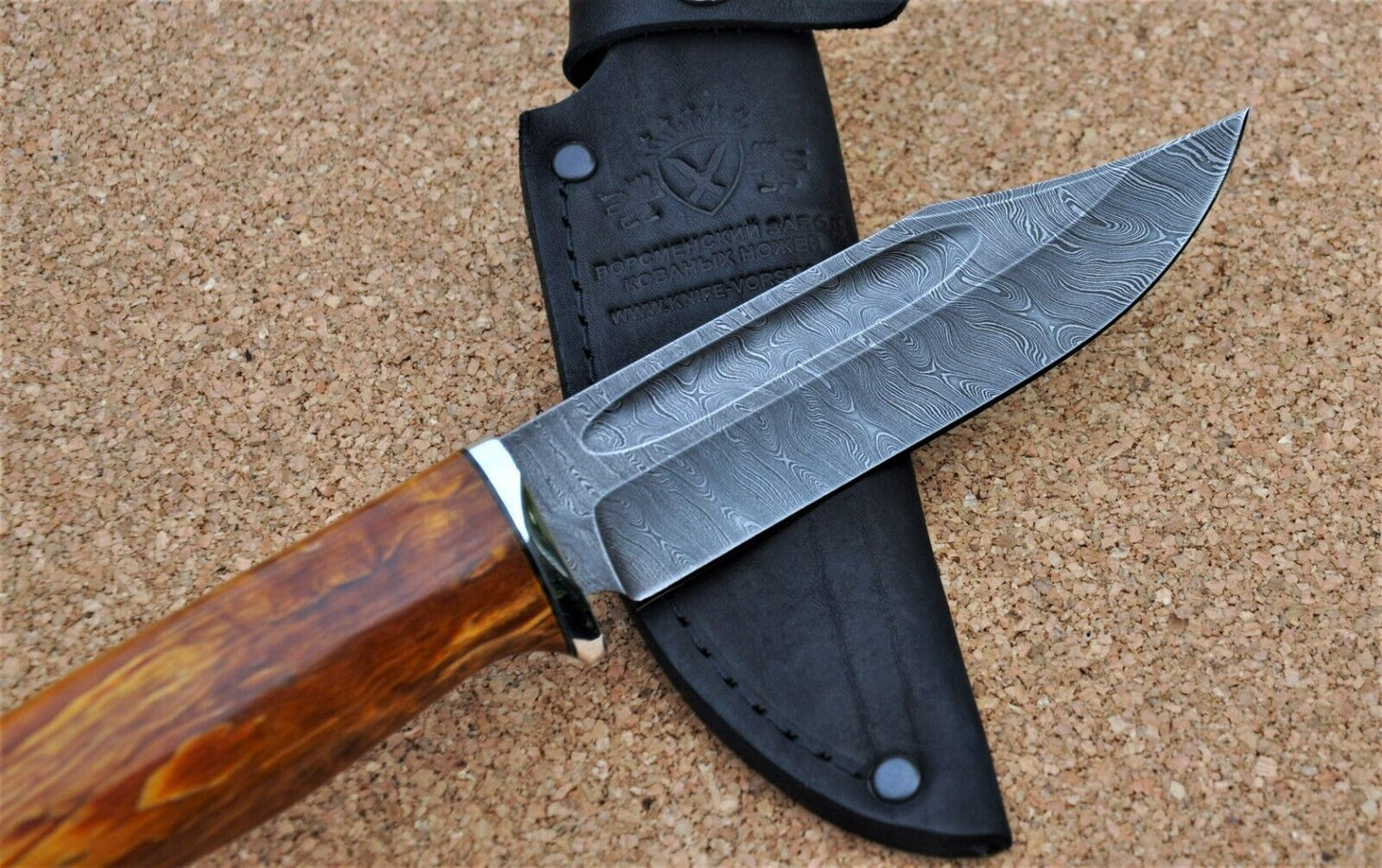 Damaszener Stahl Outdoor Damast Messer Nazarov Knives Handarbeit HRC62 Дельфин