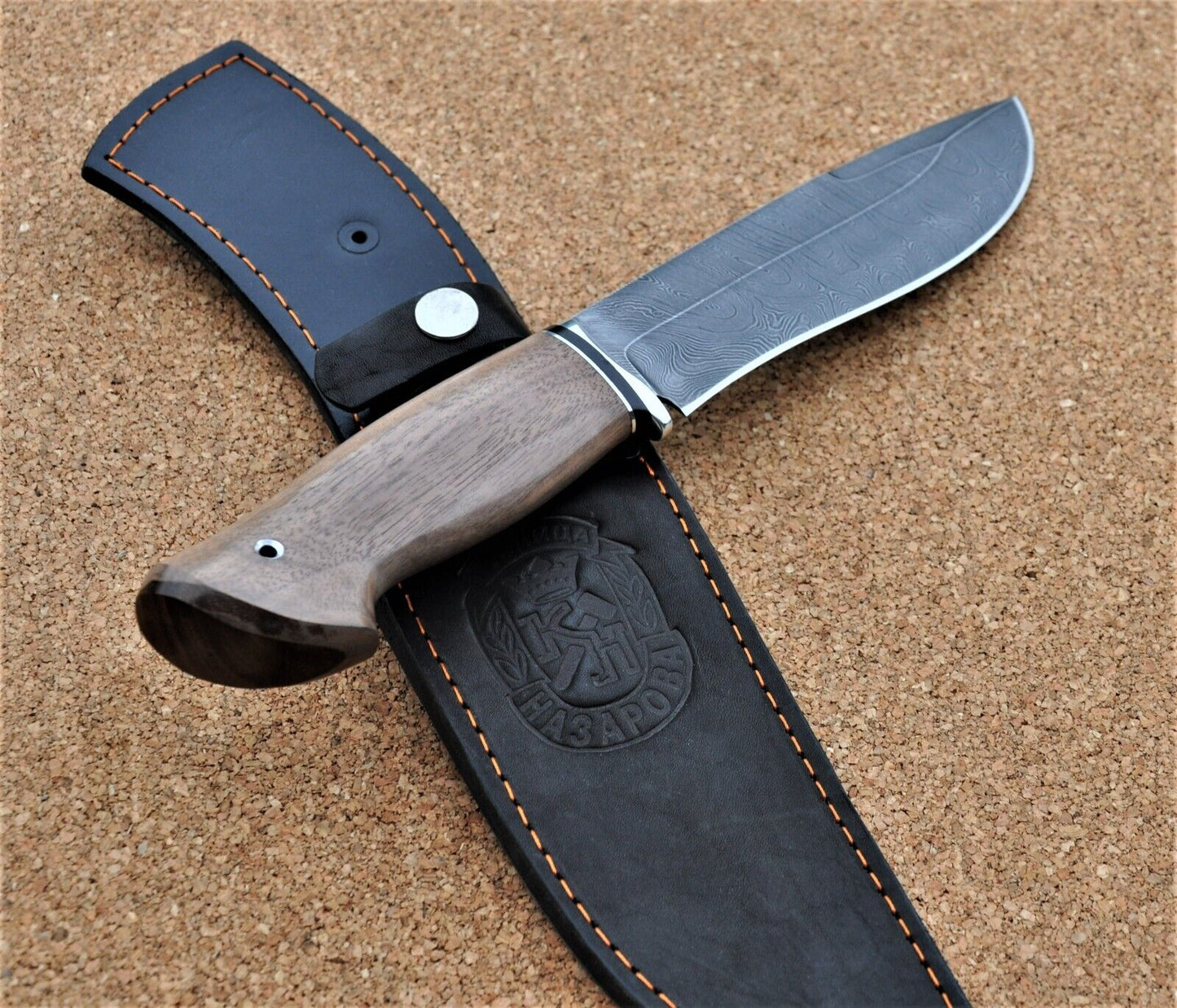 Damaszener Stahl Outdoor Jagd Damast Messer Nazarov Knives Handarbeit HRC62