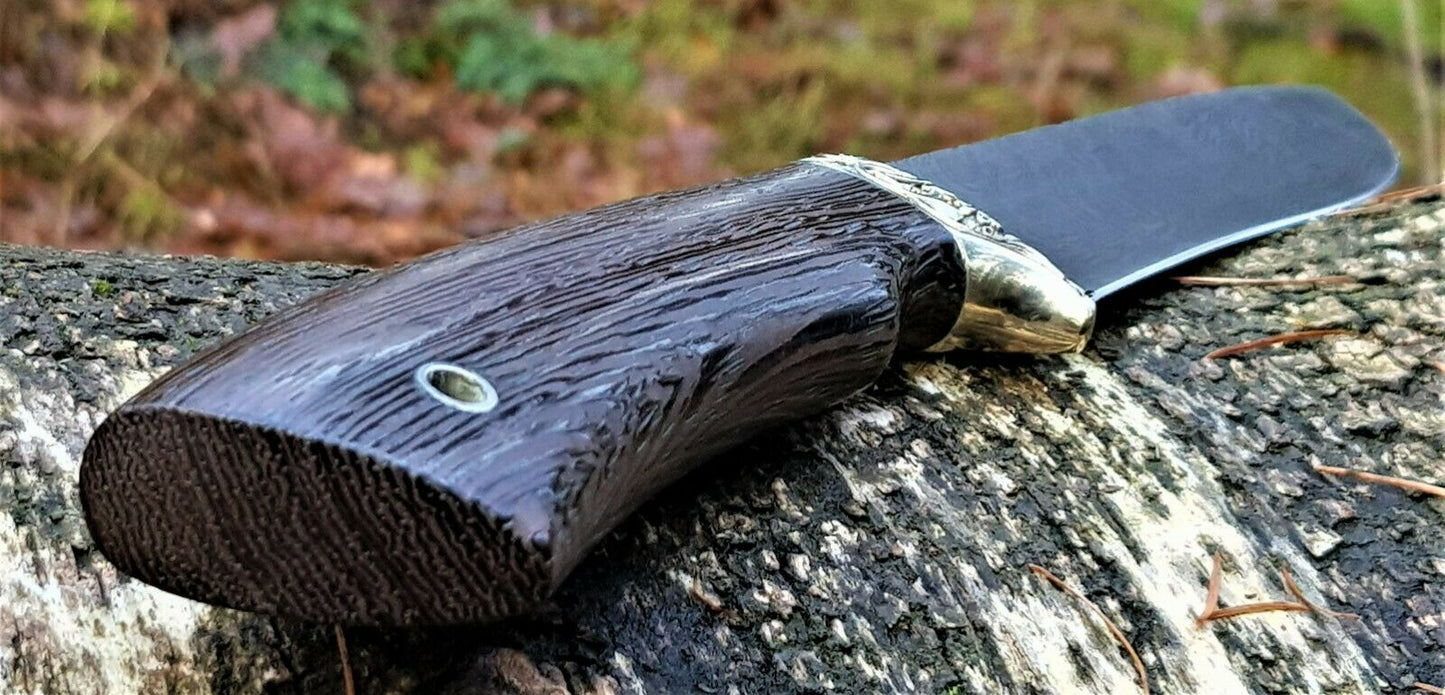 A.Marushin Outdoor Jagdmesser Damaszener Stahl Handarbeit