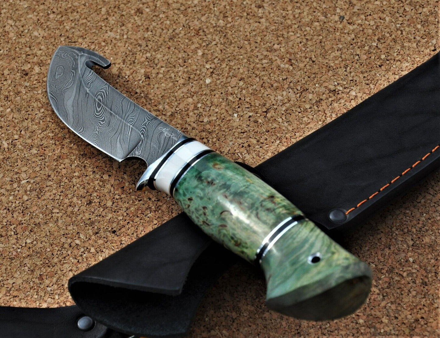 Damaszener Stahl Outdoor Jagd Damast Messer Nazarov Knives Handarbeit HRC62