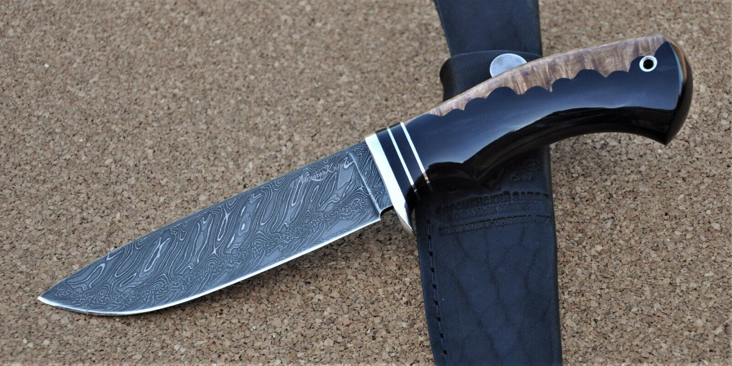 Mosaik Damast Stahl Outdoor Jagd Messer Nazarov Knives Handarbeit HRC62 Нептун