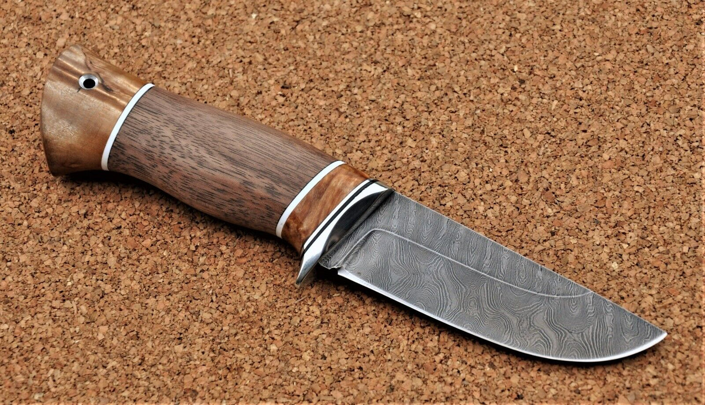 Damaszener Stahl Outdoor Jagd Damast Messer Nazarov Knives Handarbeit HRC62