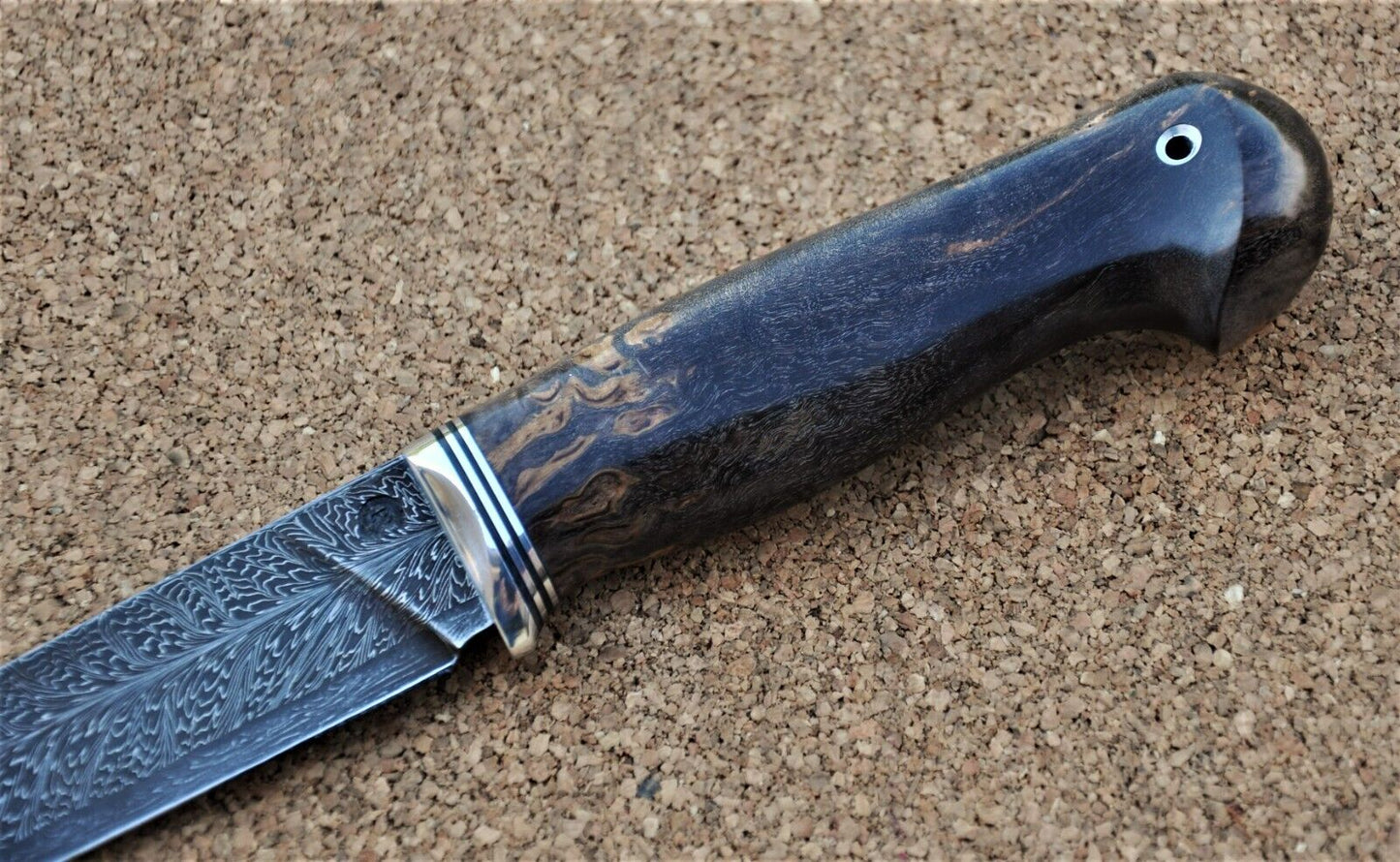 Nazarov Knives Russland Mosaik Damast Stahl Outdoor JagdMesser Handarbeit HRC62