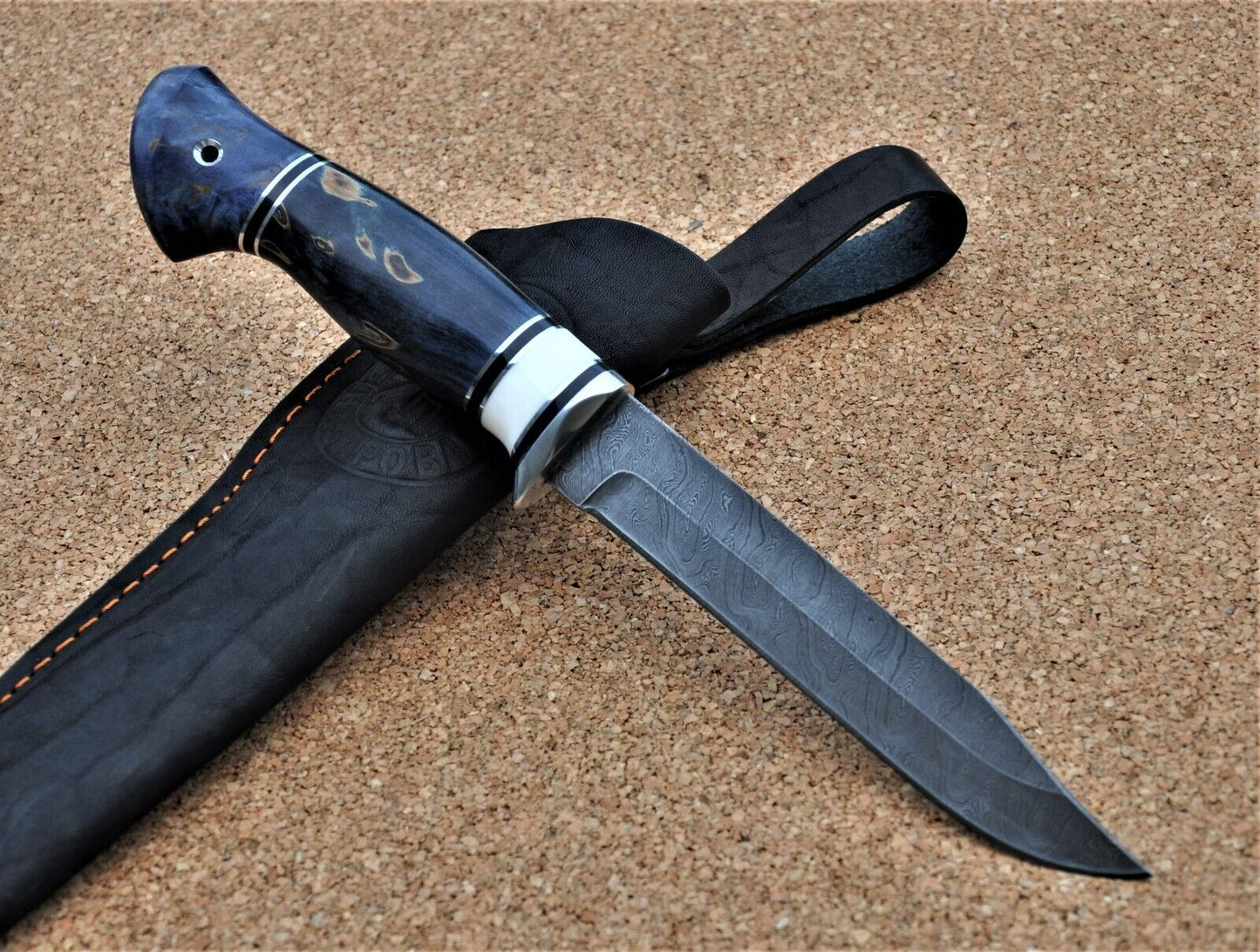 Damaszener Stahl Outdoor Jagd Damast Messer Nazarov Knives Handarbeit HRC62