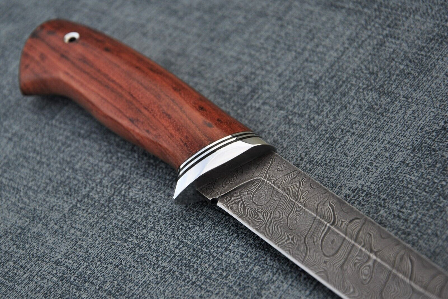 Damast Damaszener Stahl OutdoorMesser Nazarov Knives Handarbeit HRC62 Косач