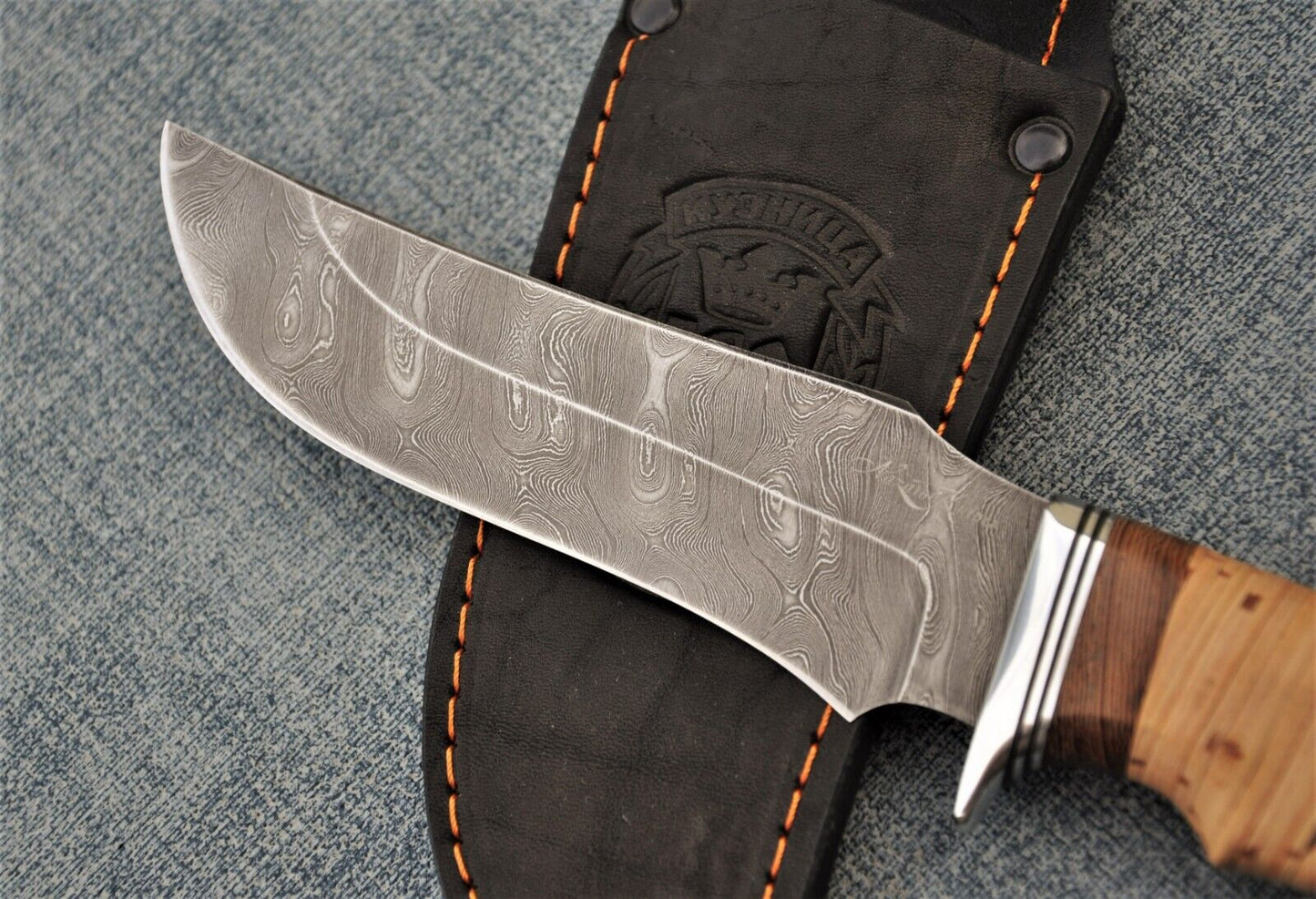 Damast Damaszener Stahl OutdoorMesser Nazarov Knives Handarbeit HRC62 Мангуст