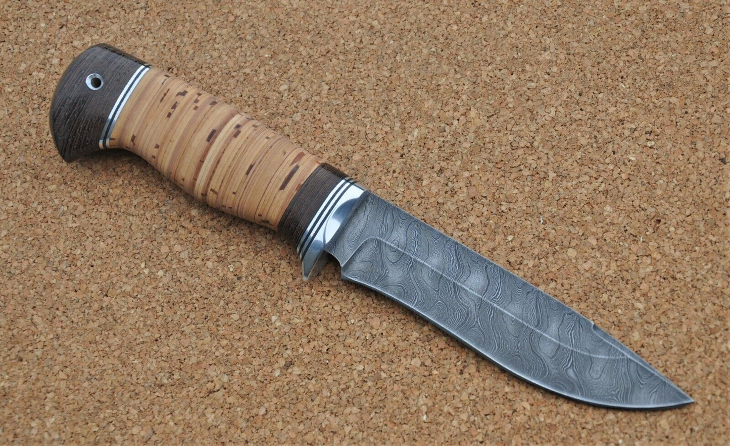 Damaszener Stahl Outdoor Jagdmesser Nazarov Knives Handarbeit