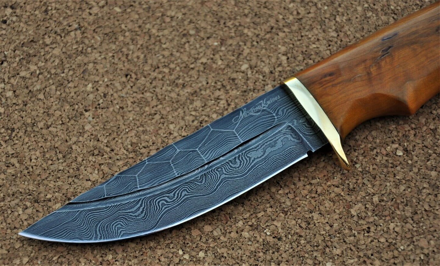 Damaszener Stahl Outdoor Jagdmesser Nazarov Knives Handarbeit