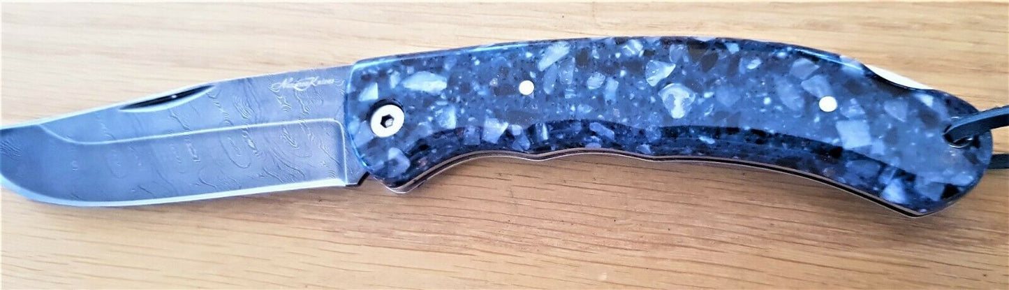 Nazarov Knives Russland DamastStahl OutdoorТаёжник Klappmesser Handarbeit HRC62