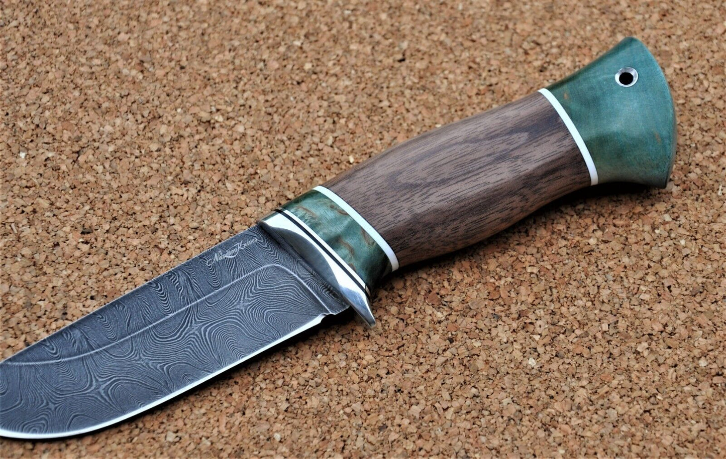 Damaszener Stahl Outdoor Jagd Damast Messer Nazarov Knives Handarbeit HRC62