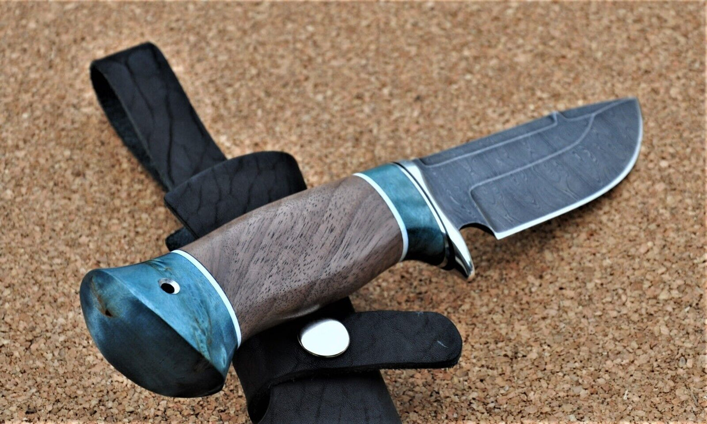 Damaszener Stahl Outdoor Jagd Damast Messer Nazarov Knives Handarbeit HRC62
