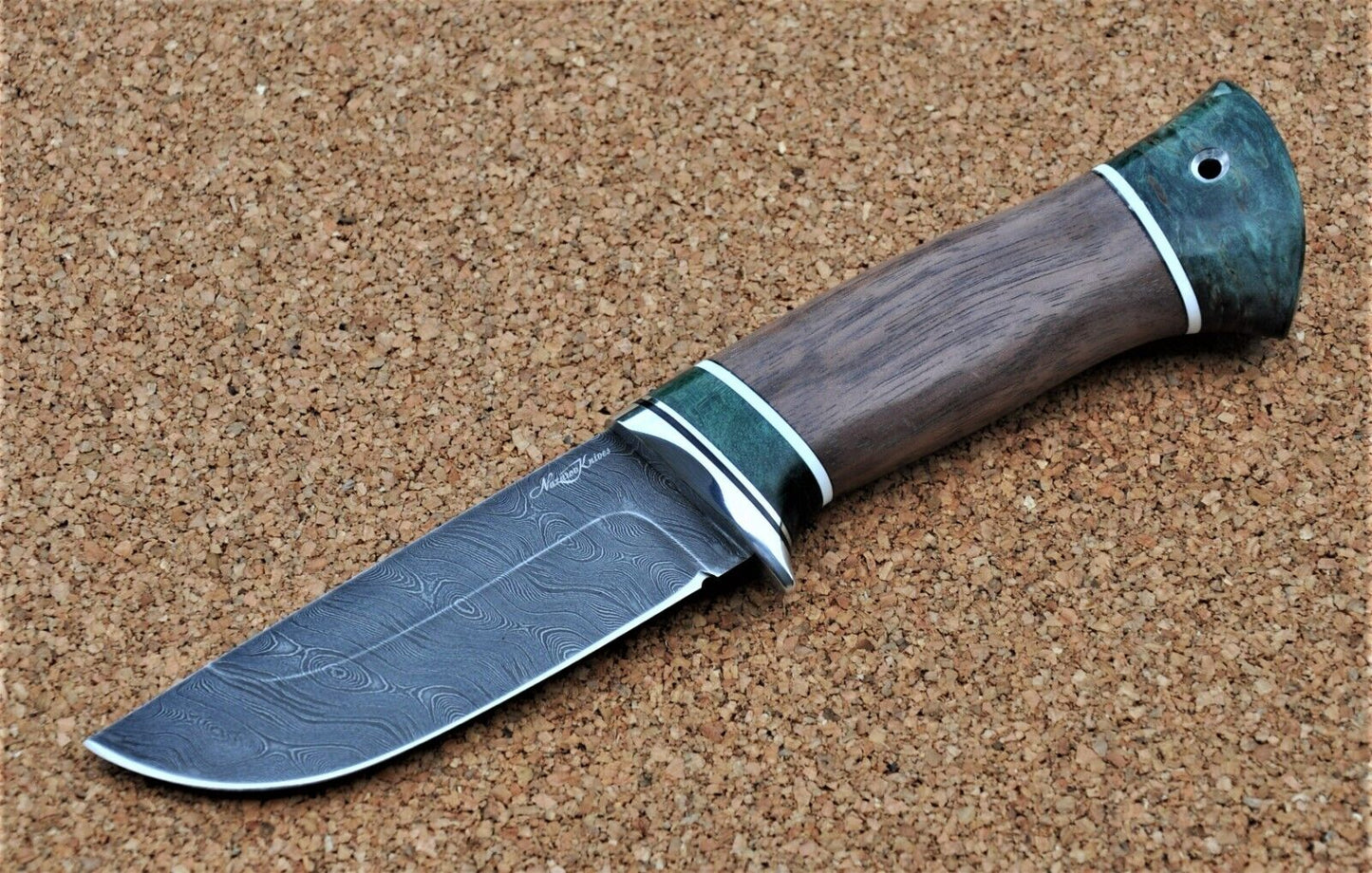 Damaszener Stahl Outdoor Jagd Damast Messer Nazarov Knives Handarbeit HRC62