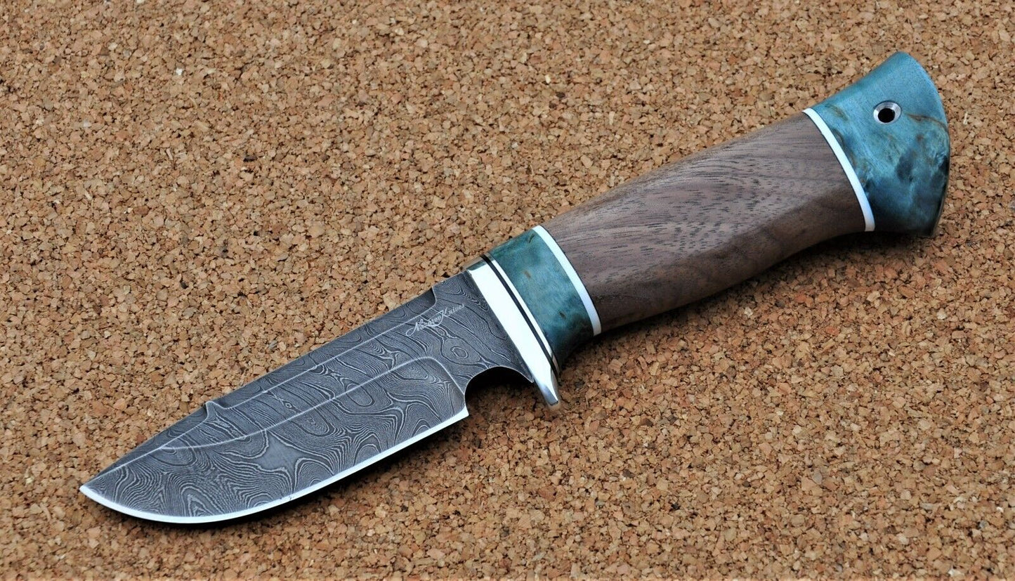 Damaszener Stahl Outdoor Jagd Damast Messer Nazarov Knives Handarbeit HRC62