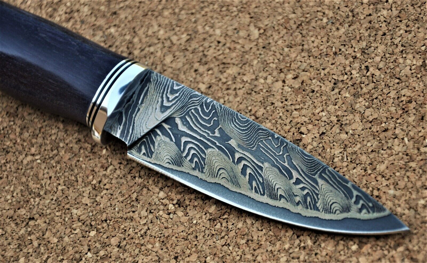 Nazarov Knives Russland Mosaik Damast Stahl Outdoor JagdMesser Handarbeit HRC62