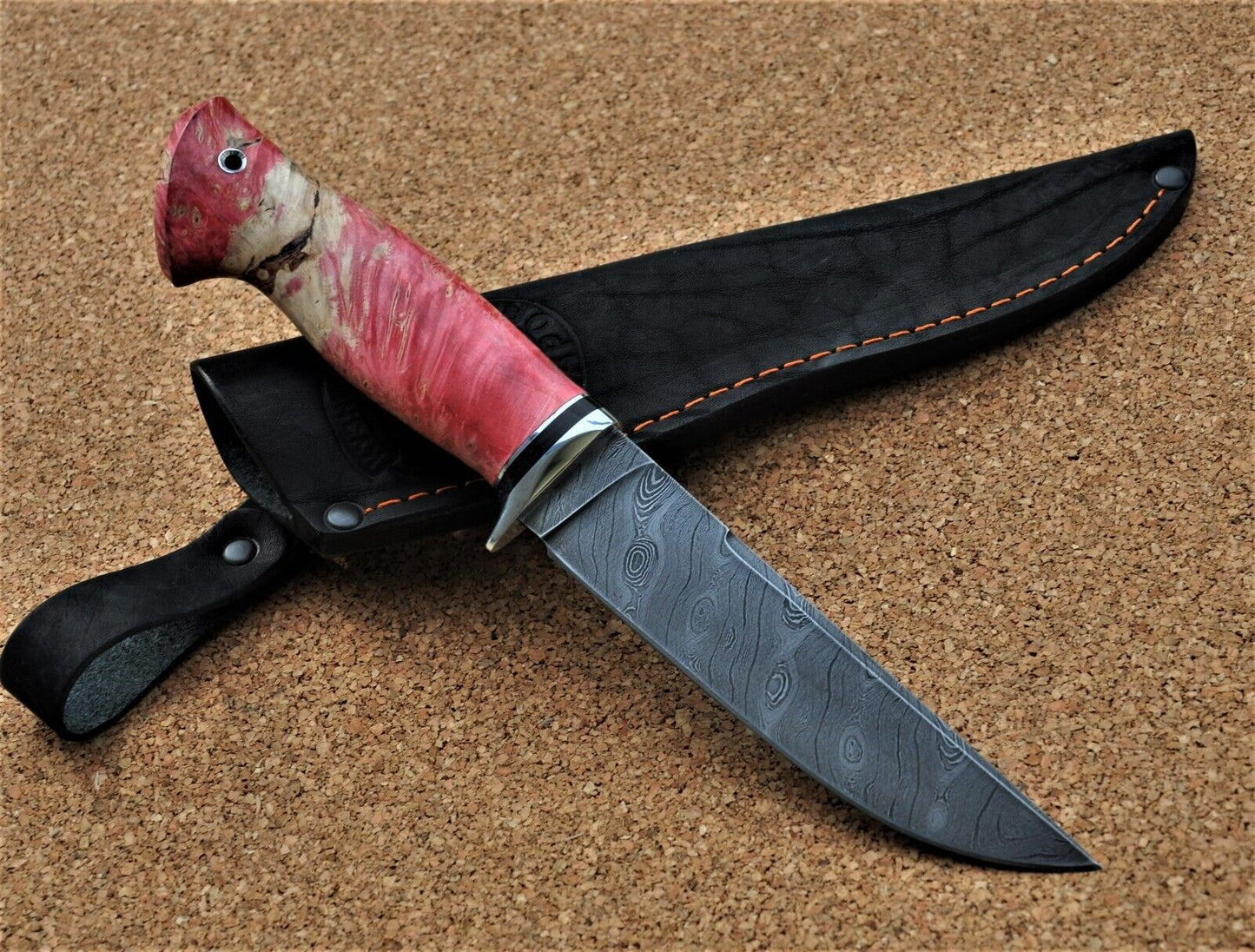 Damaszener Stahl Outdoor Jagd Damast Messer Nazarov Knives Handarbeit HRC62