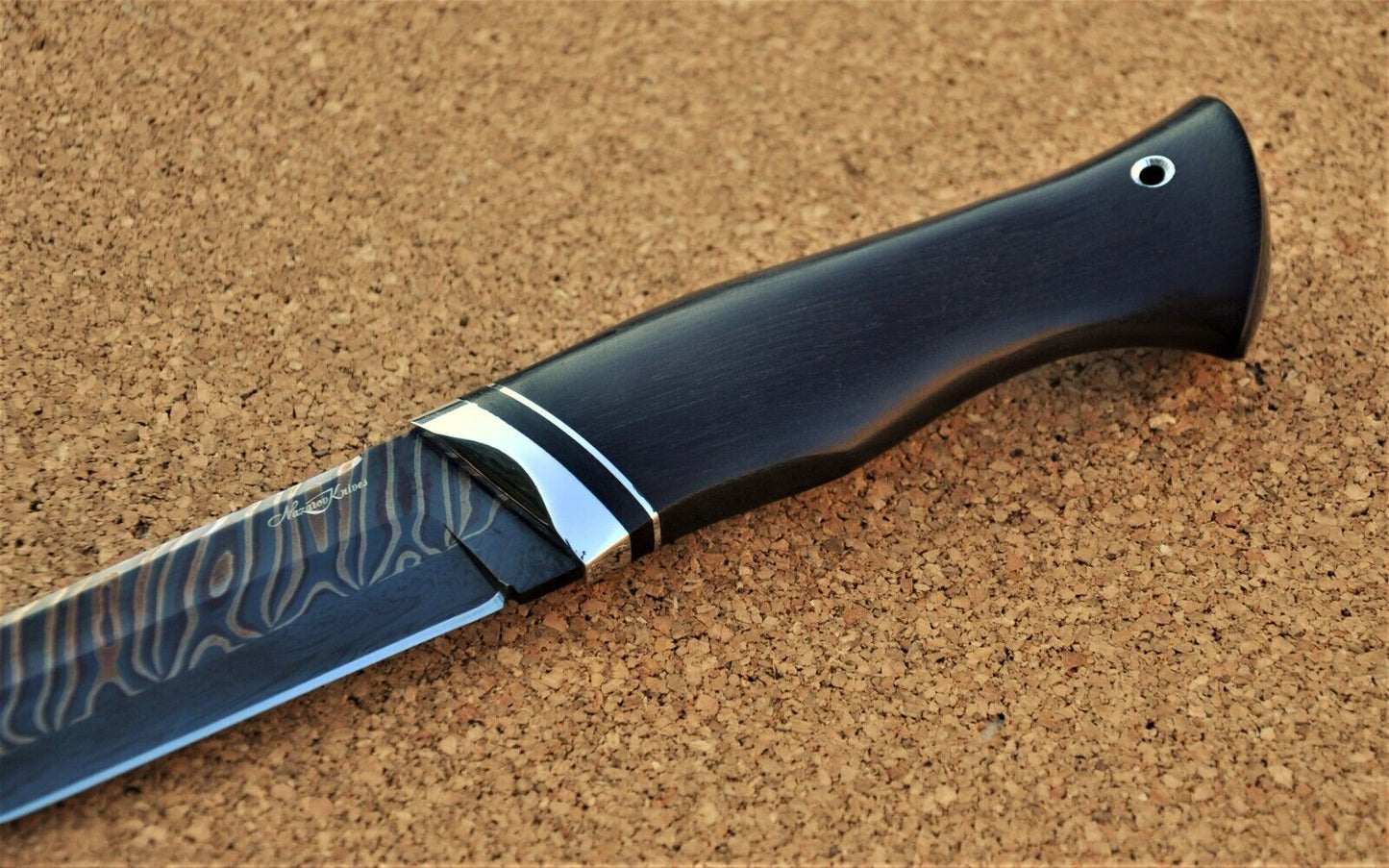 Nazarov Knives Russland Mosaik DamastStahl Outdoor Jagd Messer Handarbeit HRC62